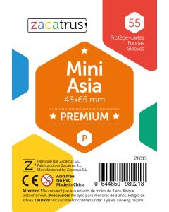 Protège-cartes Zacatrus Mini Asia Premium (43 mm X 65 mm) (55 unités)