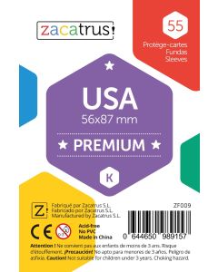Protege-cartes Zacatrus USA Premium (56 mm X 87 mm) (55 unités)
