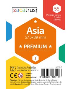 Protège-cartes Zacatrus Asia Premium (57,5 mm x 89 mm) (55 unités)