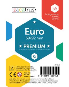 Protège-cartes Zacatrus Euro Premium (59 mm X 92 mm) (55 unités)