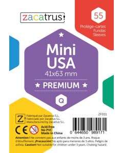 Protège-cartes Zacatrus Mini USA Premium (41 mm X 63 mm) (55 unités)