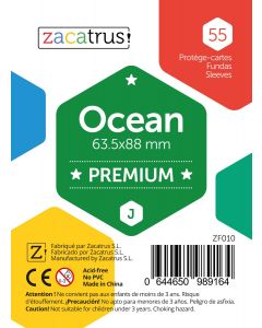 Protège-cartes Zacatrus Ocean premium (standard: 63.5 mm X 88 mm) (55 unités)