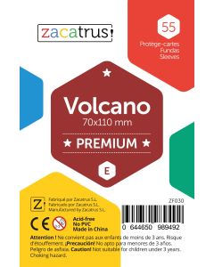 Protège-cartes Zacatrus Volcano premium (70 mm x 110 mm) (55 unités)