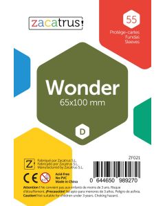 Protège-cartes Zacatrus Wonder (65 mm X 100 mm) (55 unités)