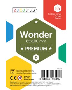 Protège-cartes Zacatrus Wonder premium (65 mm X 100 mm) (55 unités)